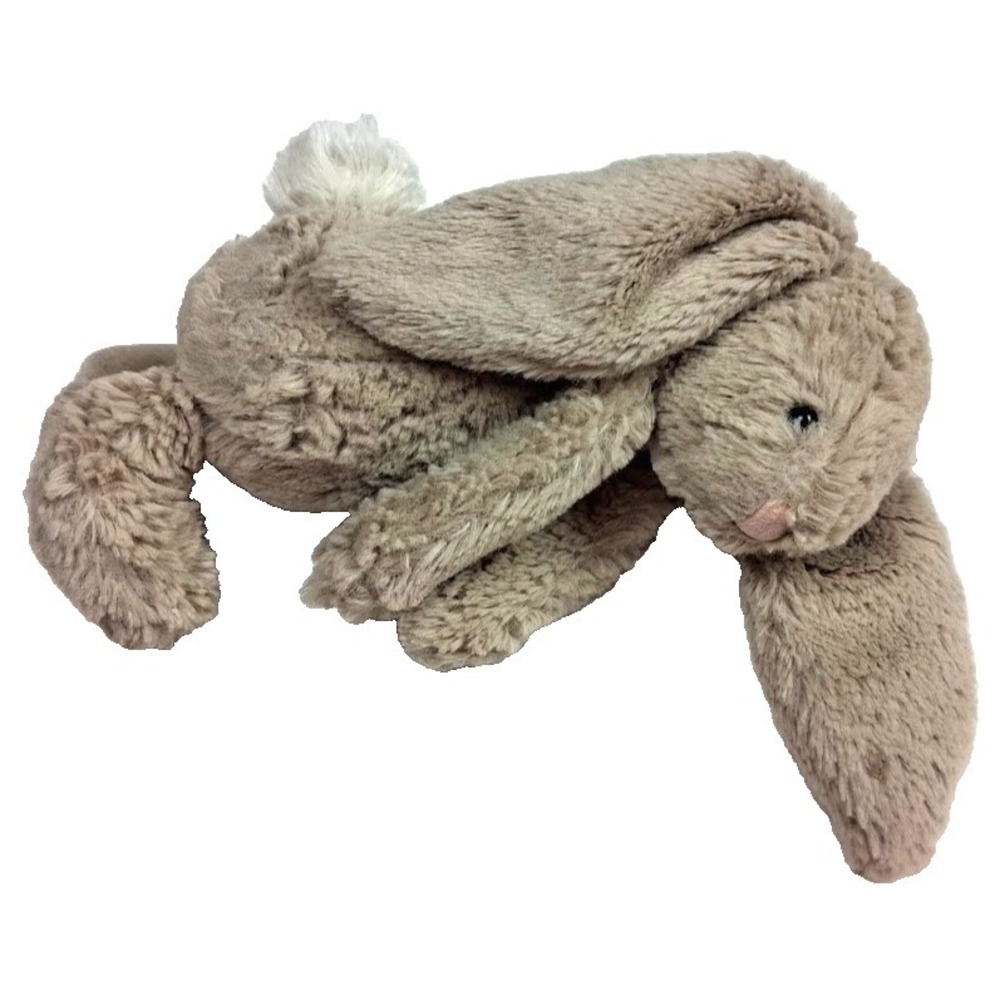 7" Jellycat Small Bashful Bunny Tan Brown Plush Rabbit Mini Stuffed Animal Lovey - Picture 5 of 5